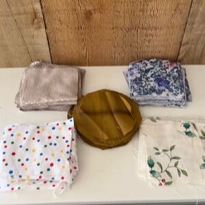 Assorted Precut Fabric Squares - Polka Dot, Floral, Christmas, etc